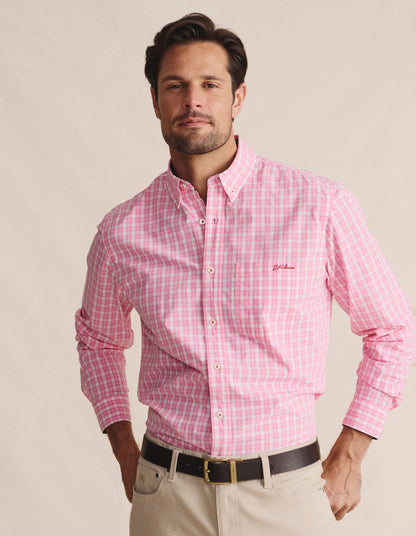 Kidman Mens Aberdeen Long Sleeve Shirt - Pale Pink