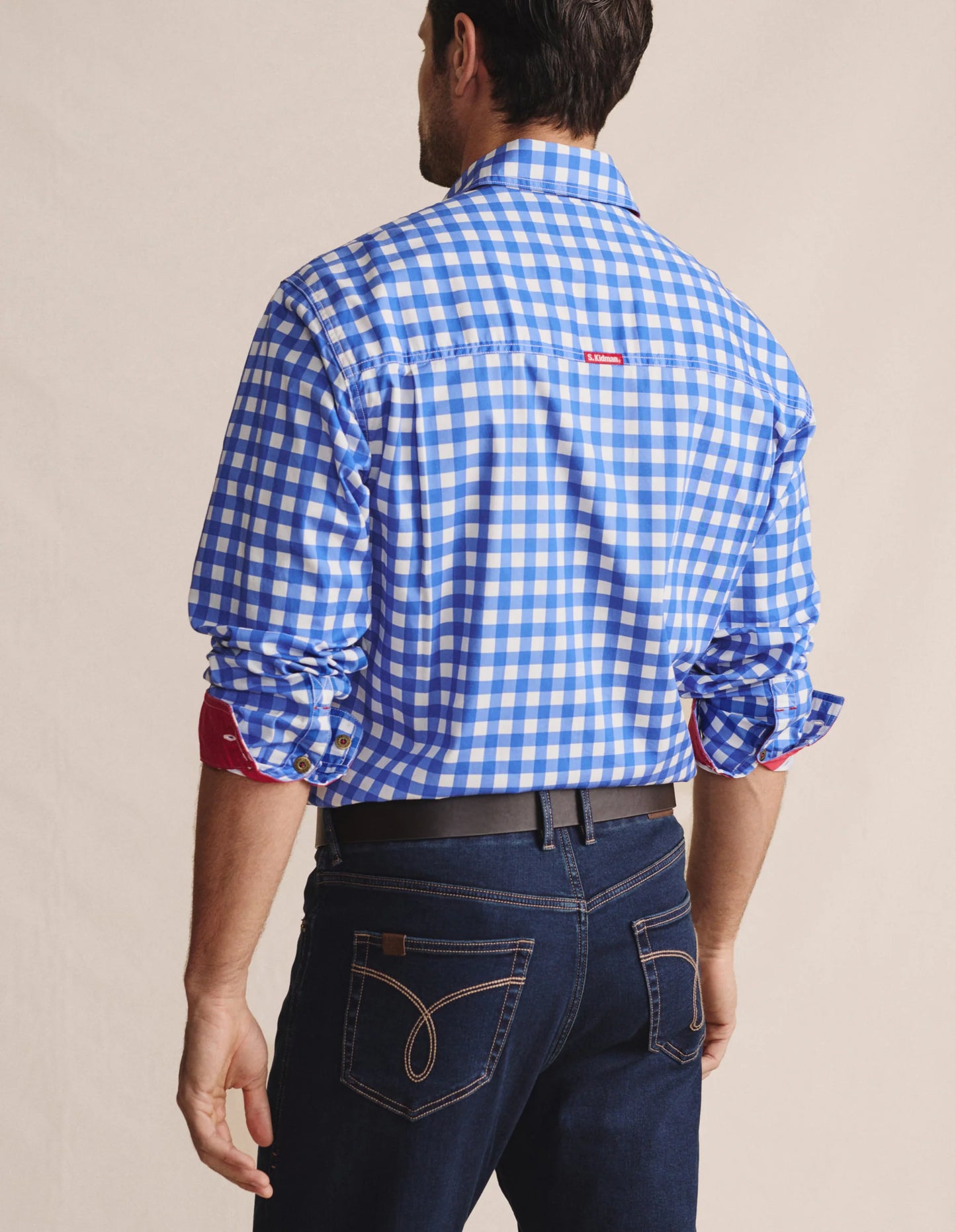Kidman Mens Armstrong Light Weight Long Sleeve Workshirt - Mid Blue