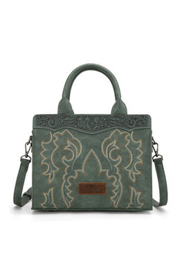 Wrangler Embroidered Crossbody Bag -  Sage