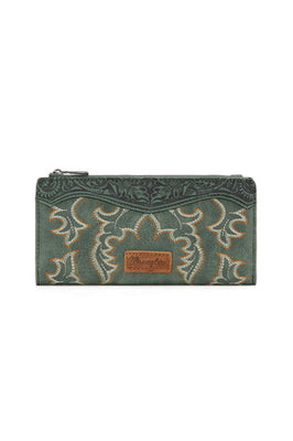 Wrangler Embroidered Wallet - Sage
