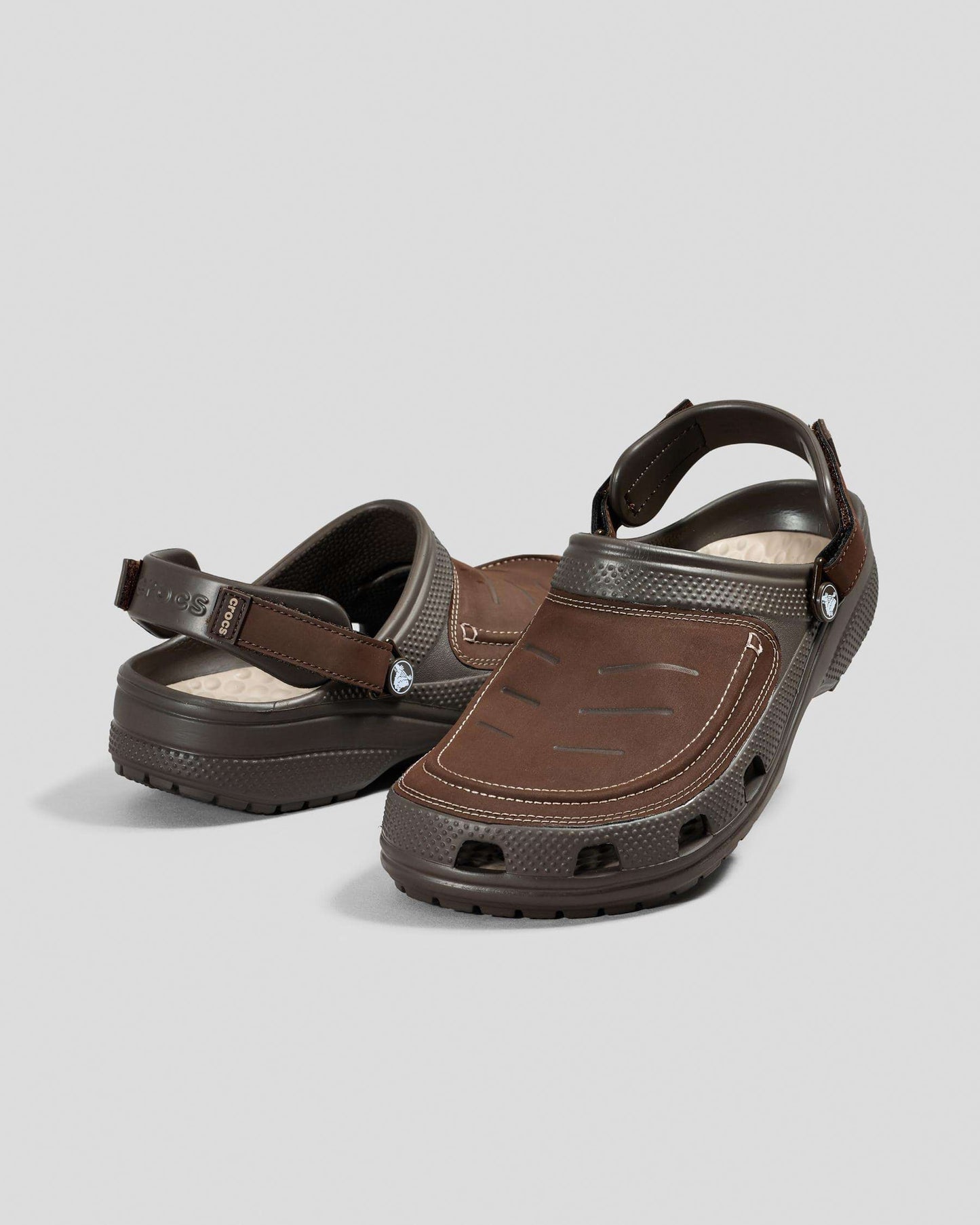 Crocs Mens Yukon Vista || Clog - Espresso/ Mushroom