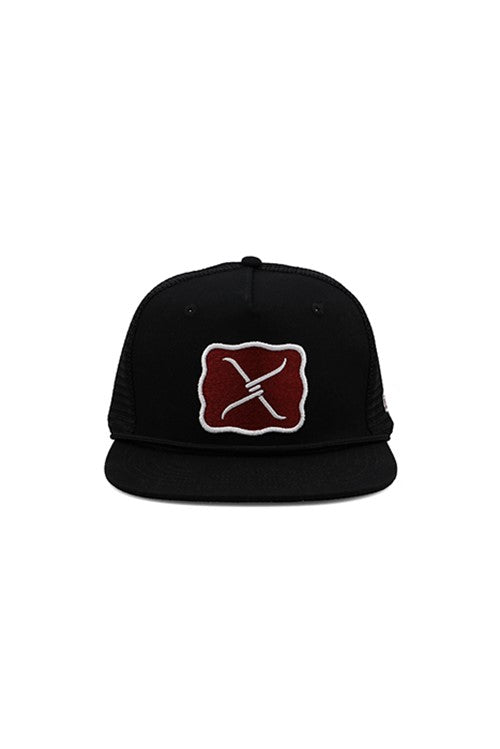 Twisted X Large Buckle High Profile Trucker Cap - Black