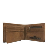 Boss Cocky Crazy Horse Wallet - Vintage Brown