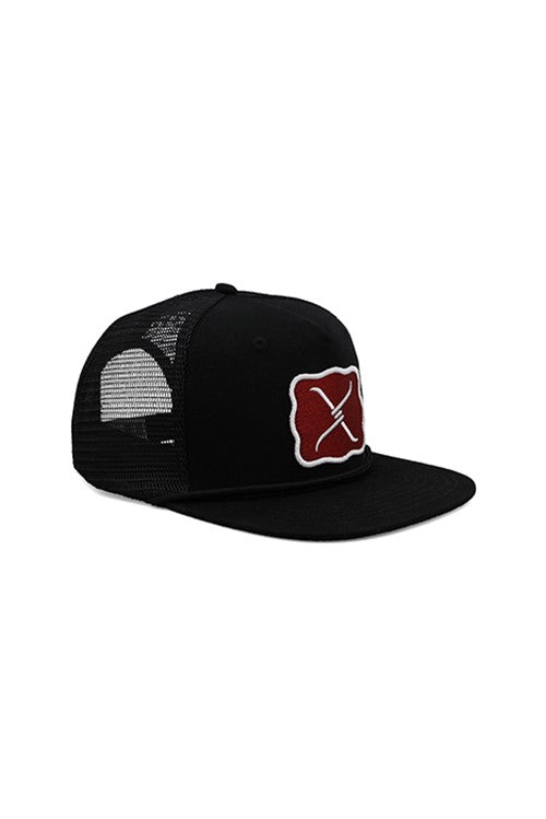 Twisted X Large Buckle High Profile Trucker Cap - Black