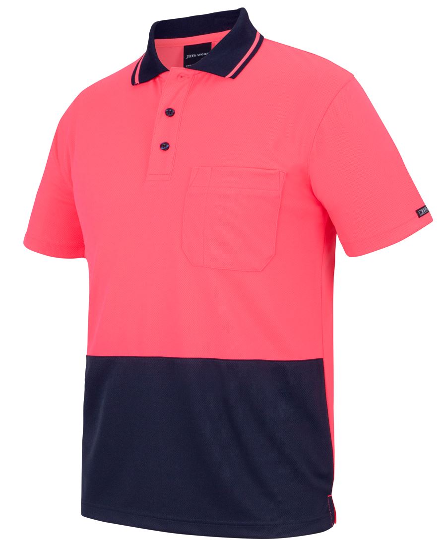Jb's Adult's Hi Vis Non Cuff Traditional Polo