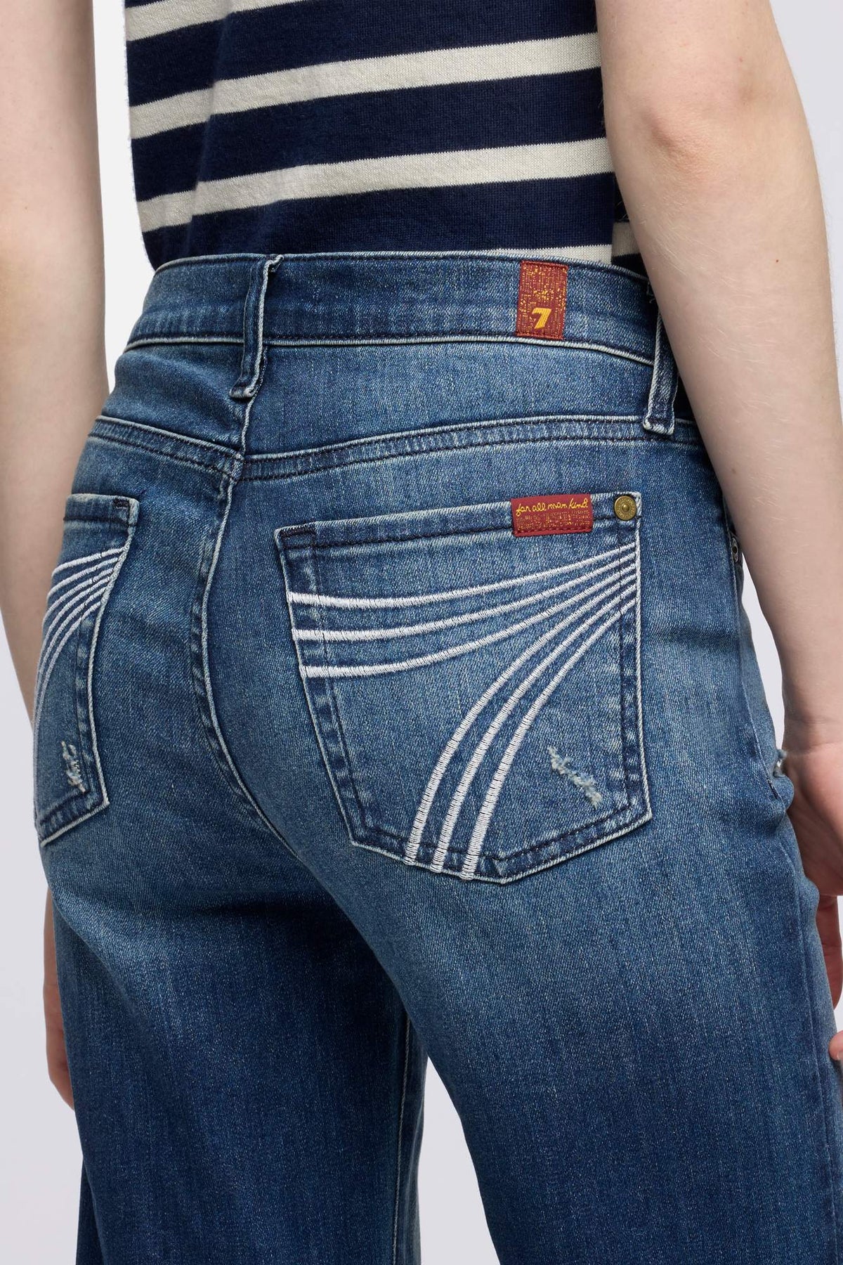 7 For All Mankind Dojo - Tailorless Slim Illusion Lake Blue