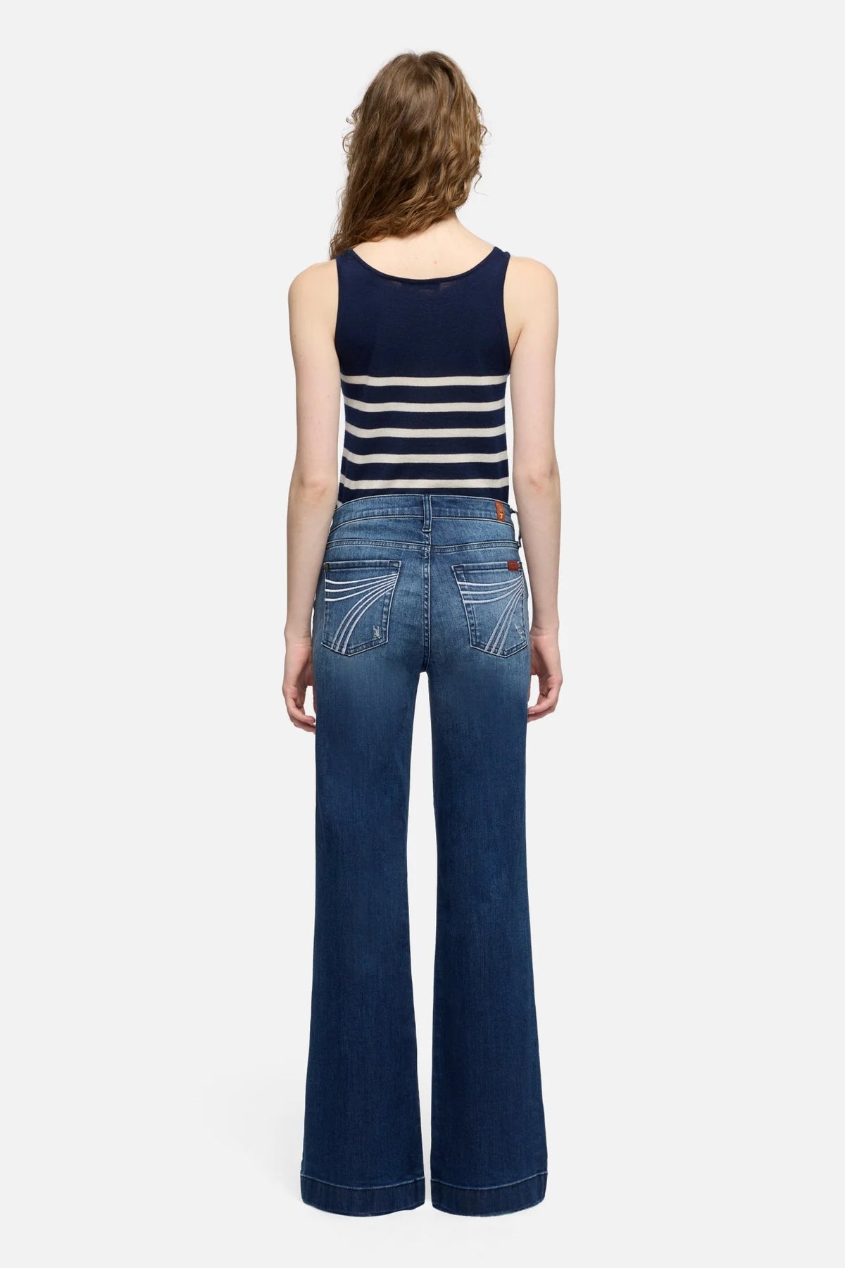 7 For All Mankind Dojo - Tailorless Slim Illusion Lake Blue