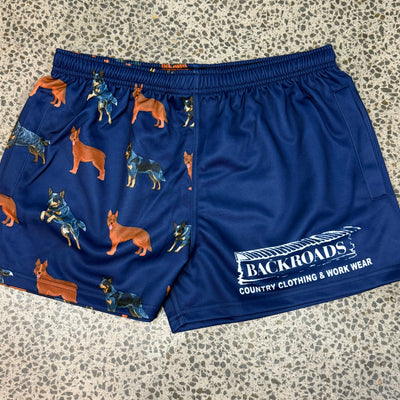 Backroads Footy Shorts Cattle Dog