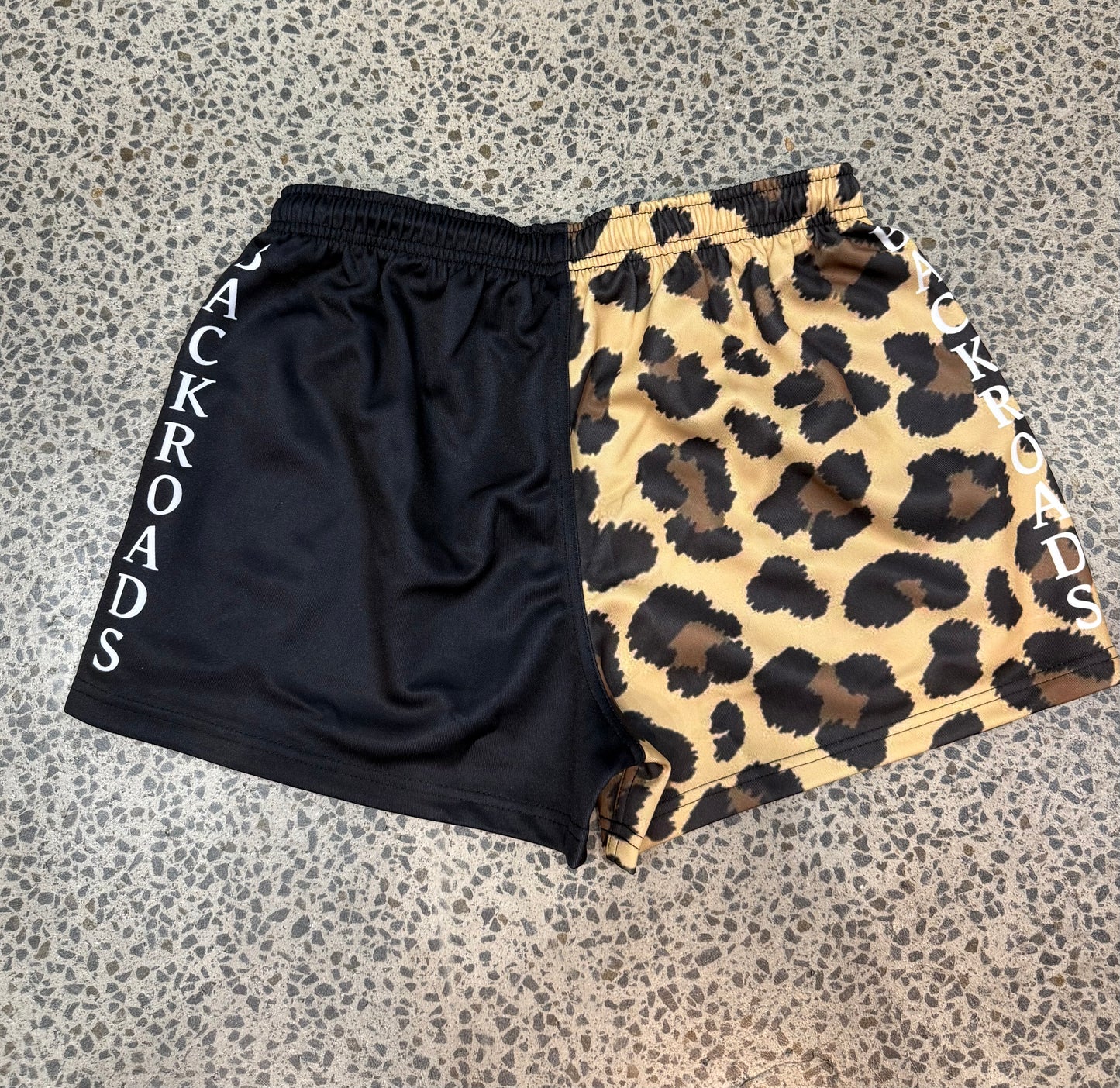 Backroads Footy Shorts - Leopard