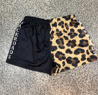 Backroads Footy Shorts - Leopard