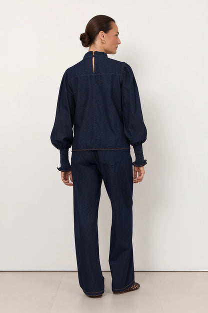 Adorne Olivia Lightweight Denim Top