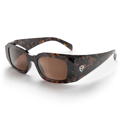 SafeStyle Auras Brown Tort Frame Brown Polarised Lens Safety Glasses
