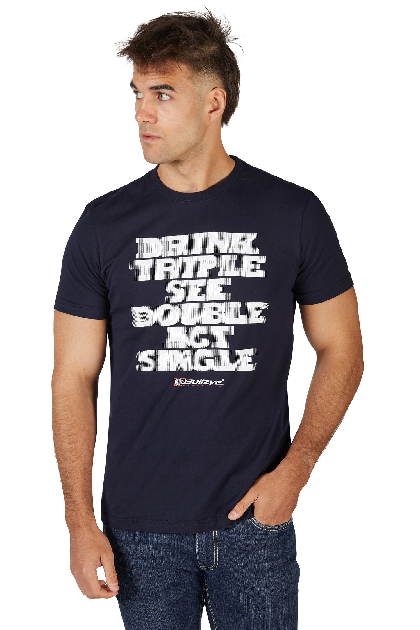 Bullzye Mens Act Single Short Sleeve Tee