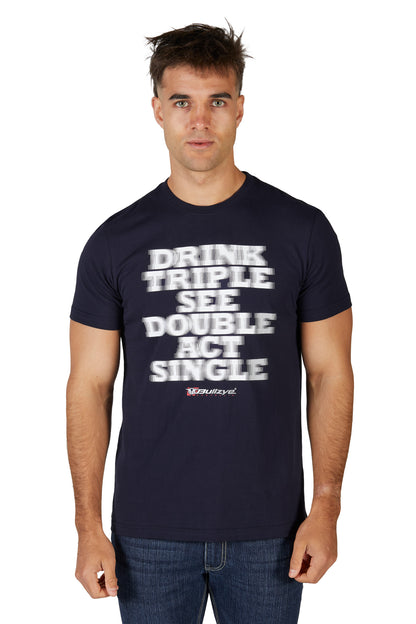Bullzye Mens Act Single Short Sleeve Tee