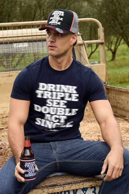 Bullzye Mens Act Single Short Sleeve Tee