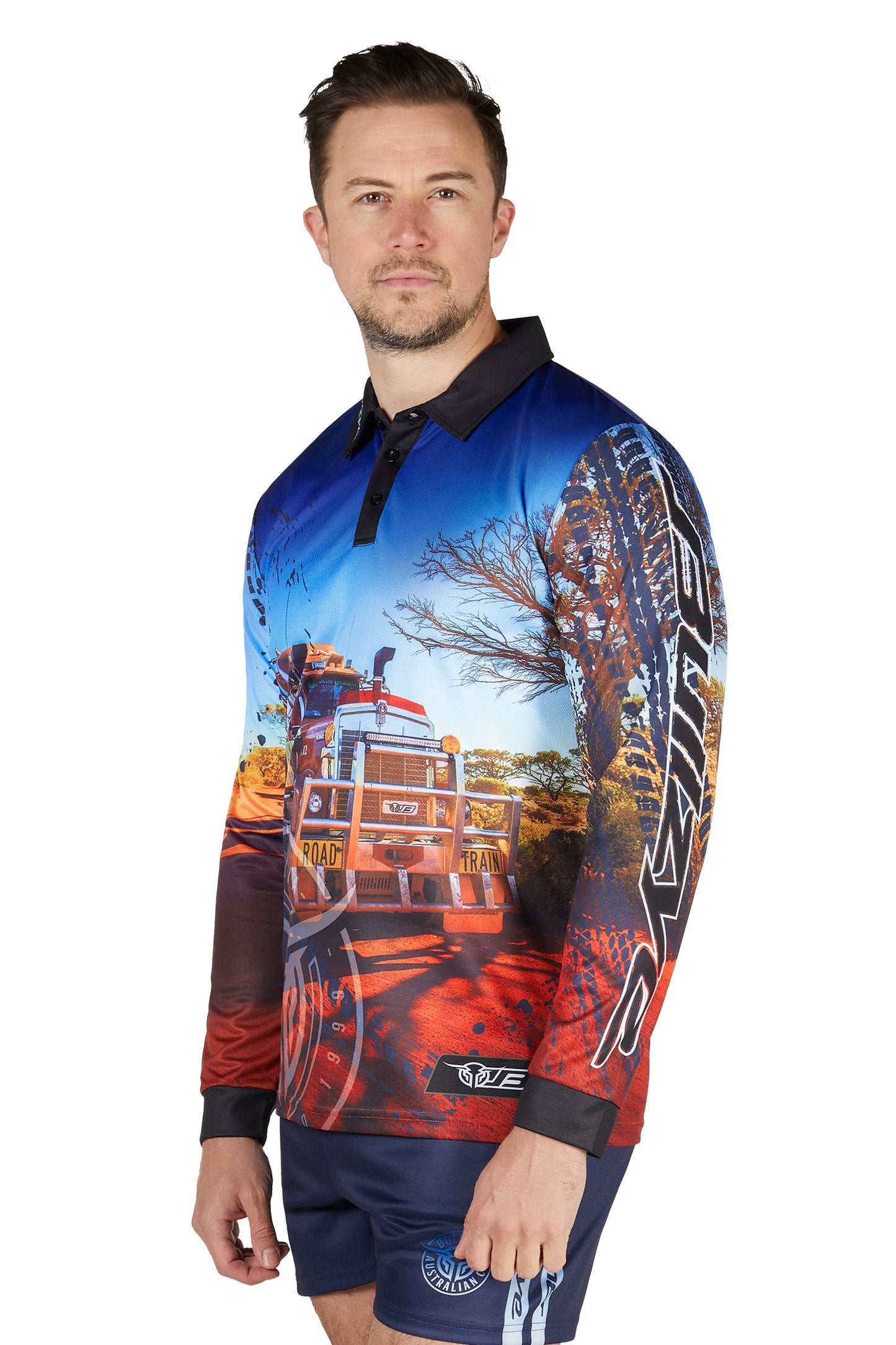 Bullzye Men’s Road Train Long Sleeve Tee