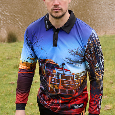 Bullzye Men’s Road Train Long Sleeve Tee