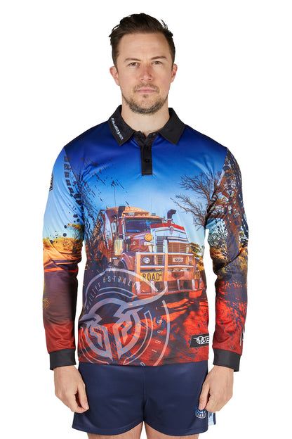 Bullzye Men’s Road Train Long Sleeve Tee