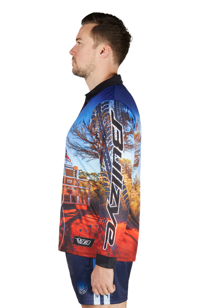 Bullzye Men’s Road Train Long Sleeve Tee