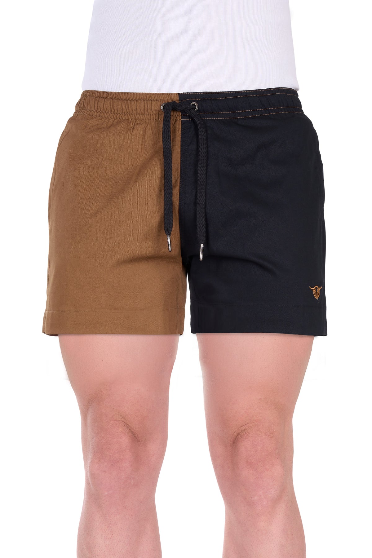 Bullzye Men’s Walter 2 Tone Short - Dark Tan/Black
