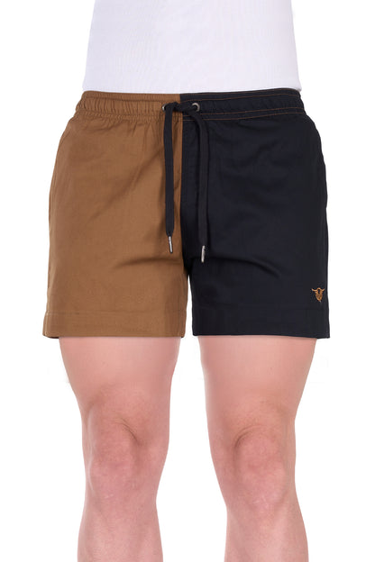 Bullzye Men’s Walter 2 Tone Short - Dark Tan/Black