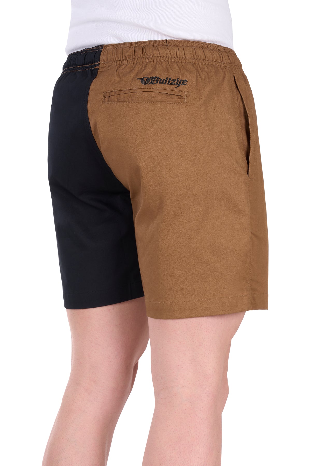 Bullzye Men’s Walter 2 Tone Short - Dark Tan/Black