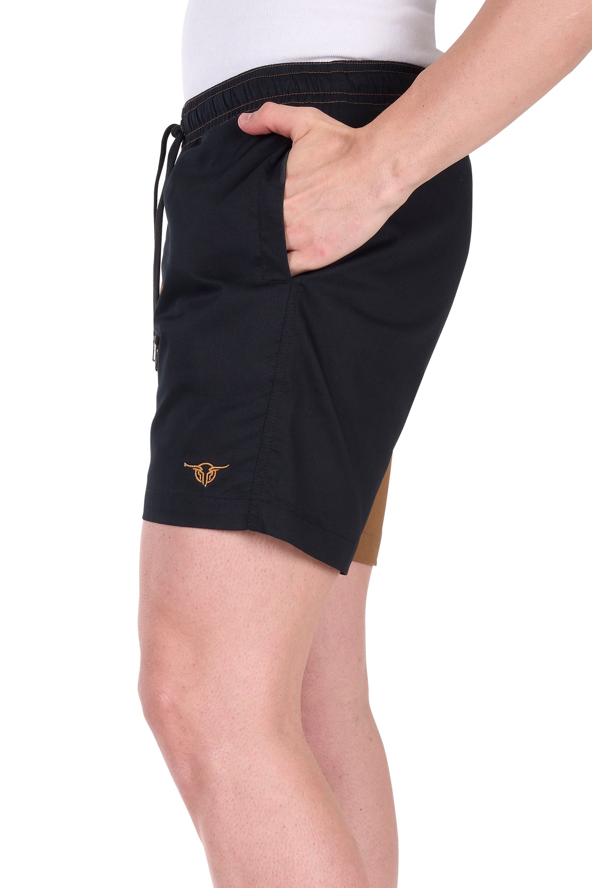 Bullzye Men’s Walter 2 Tone Short - Dark Tan/Black