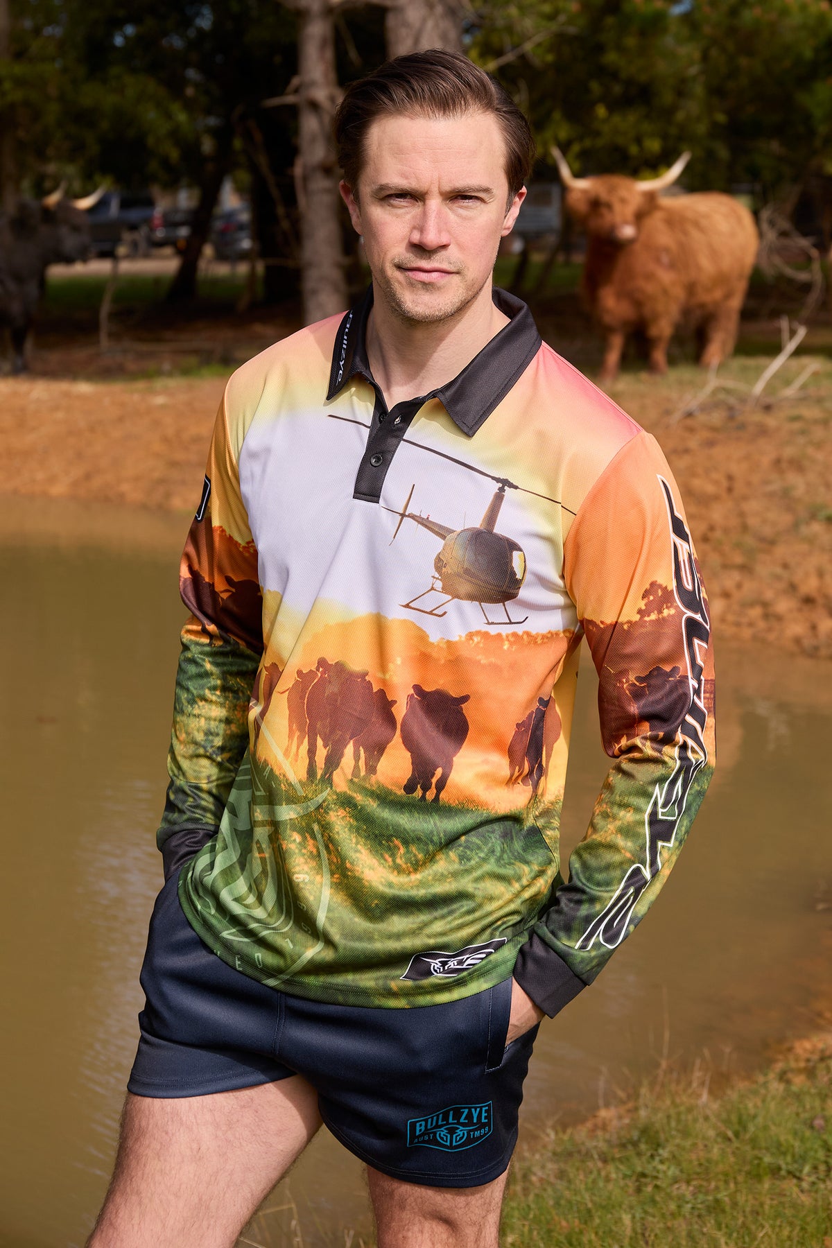 Bullzye Men’s Orion Long Sleeve Tee