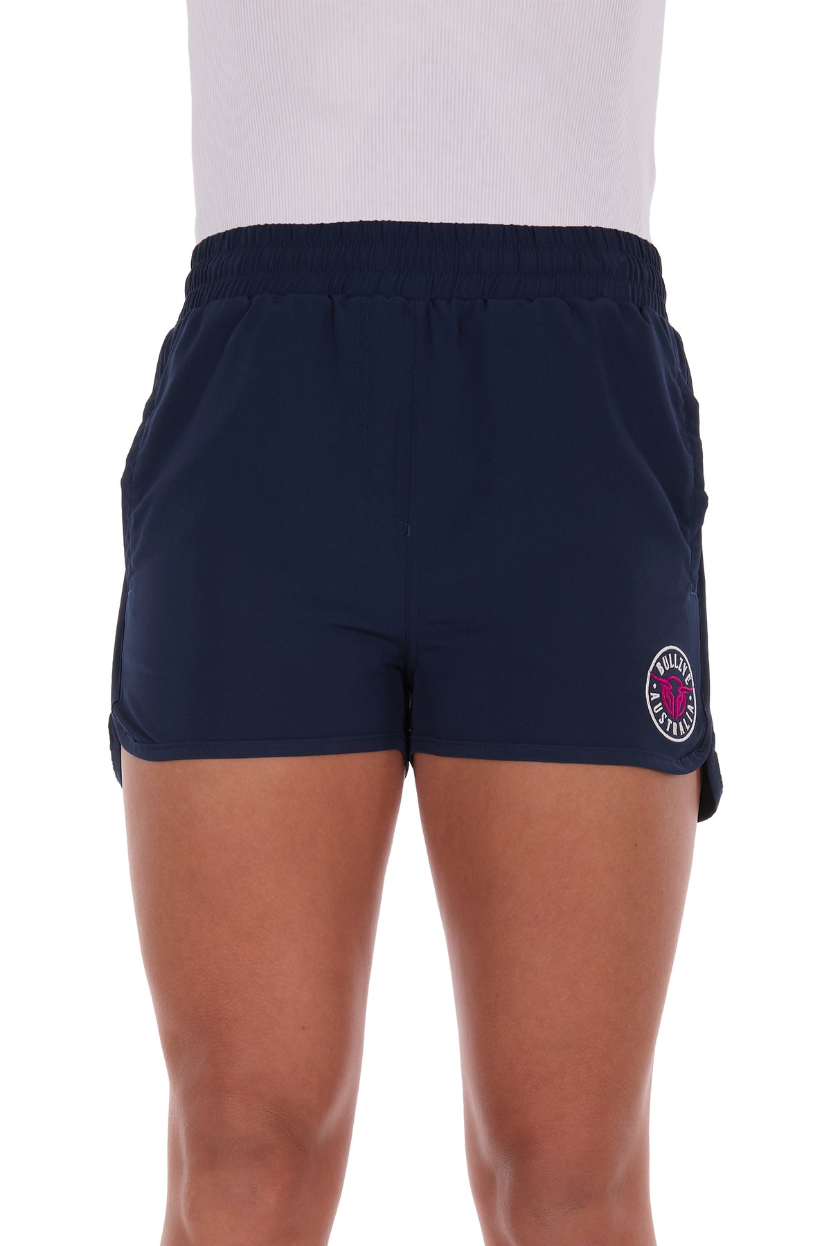Bullzye Women’s Addie Sports Short - Navy/ Hot Pink