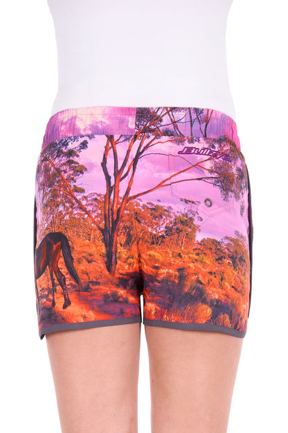 Bullzye Women’s Grazing Horse Sports Short