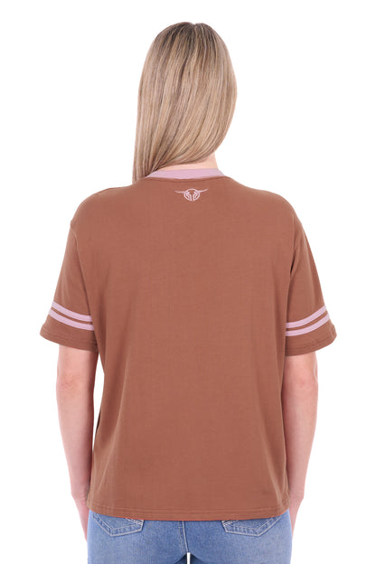 Bullzye Women’s Quincy Oversized V-Neck Tee