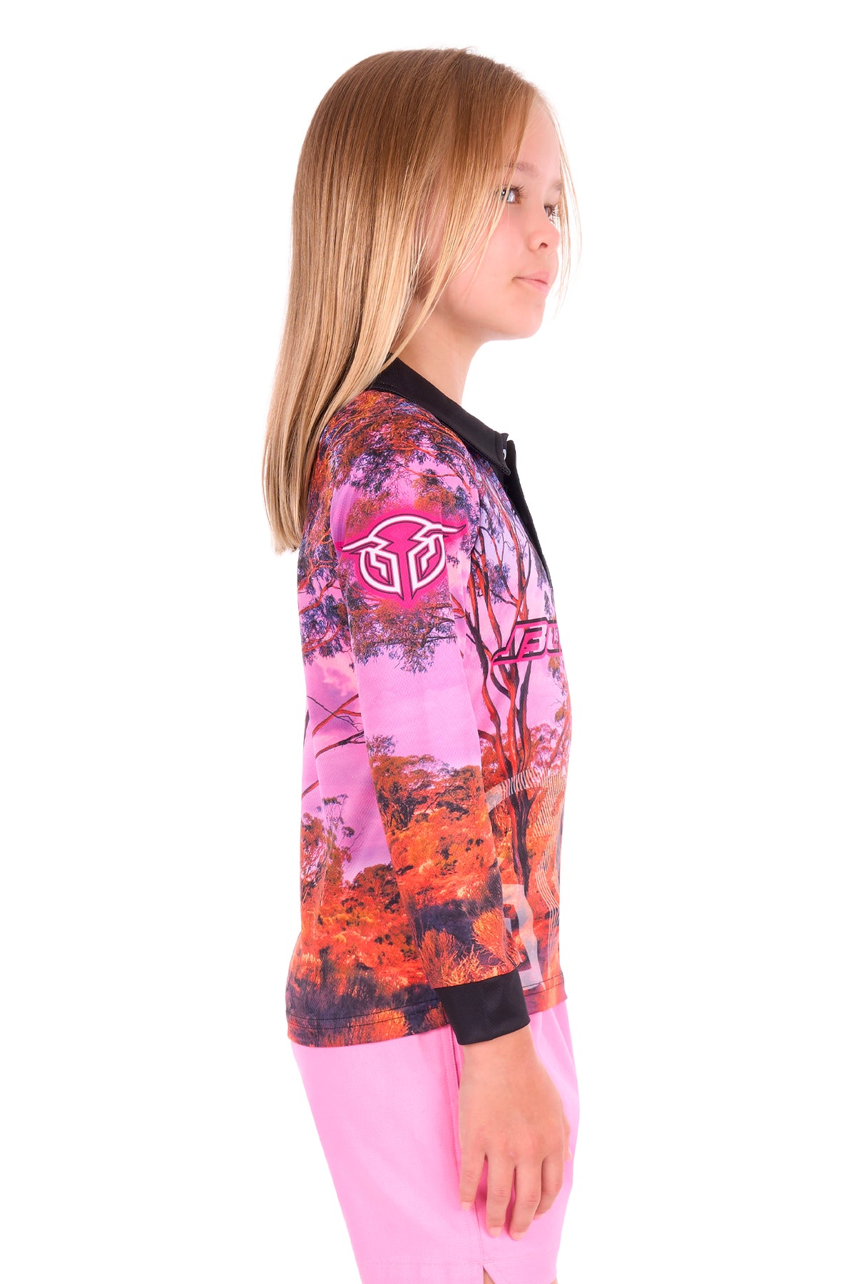 Bullzye Girl’s Grazing Horse Long Sleeve Tee
