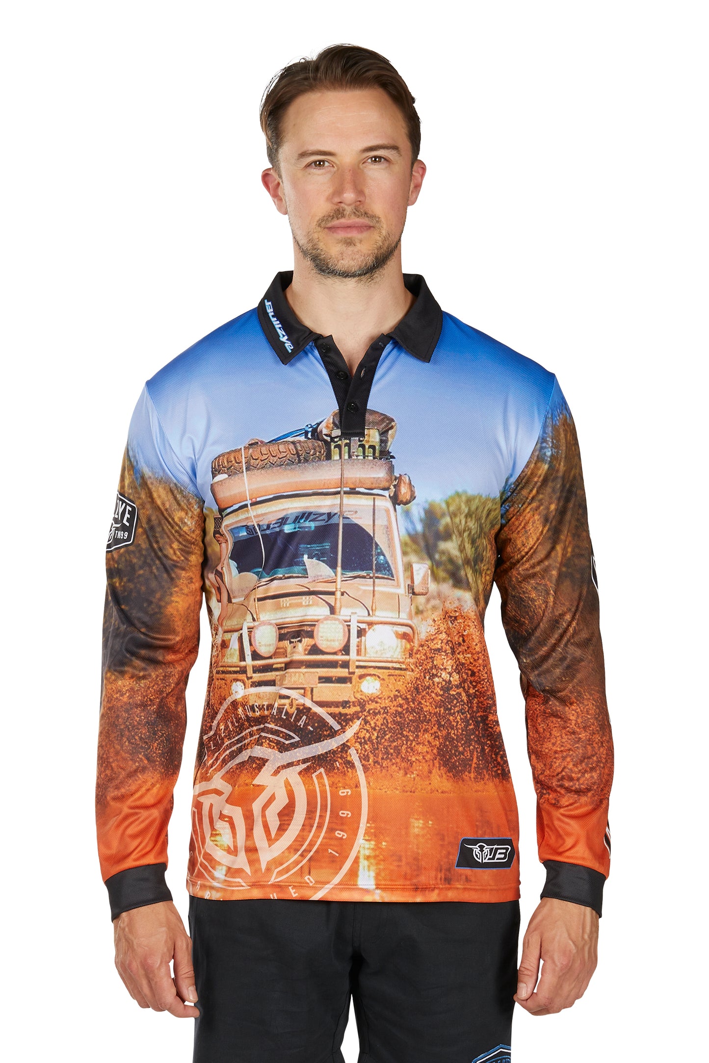 Bullzye Men’s Blazing Long Sleeve Tee