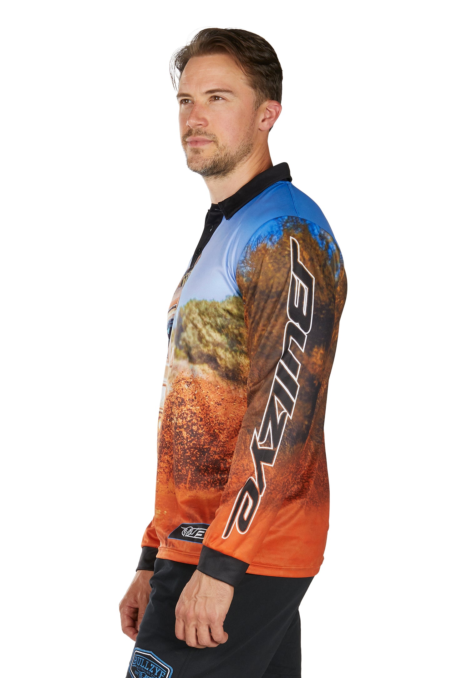 Bullzye Men’s Blazing Long Sleeve Tee