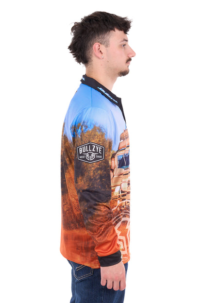 Bullzye Men’s Blazing Long Sleeve Tee