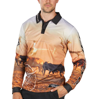 Bullzye Men’s Helicopter Long Sleeve Tee