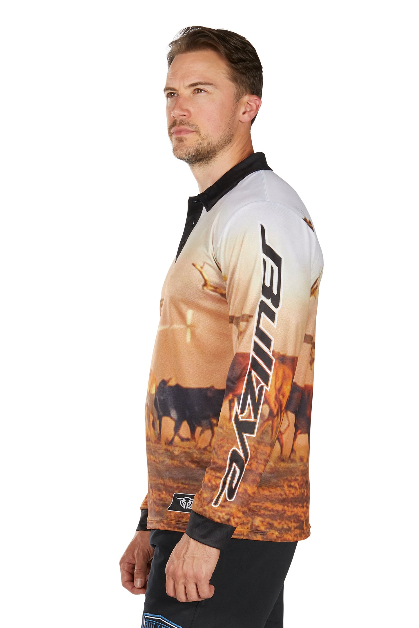 Bullzye Men’s Helicopter Long Sleeve Tee