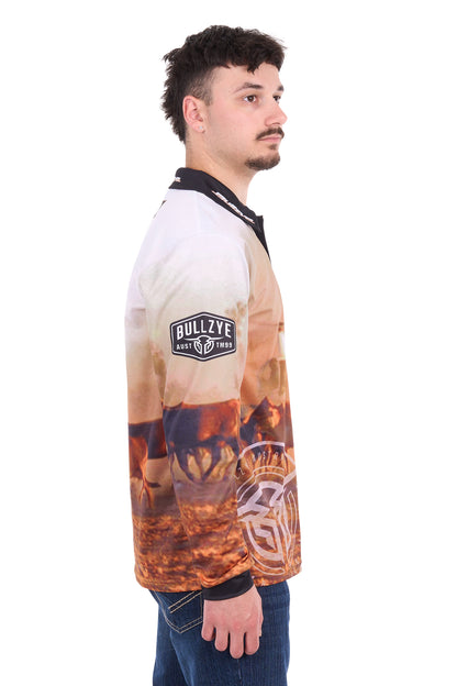 Bullzye Men’s Helicopter Long Sleeve Tee
