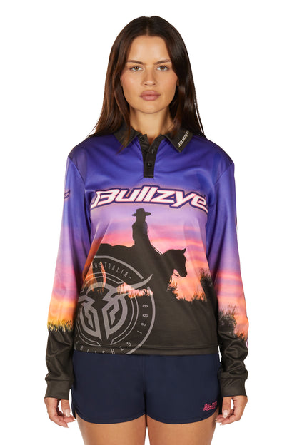 Bullzye Women’s Sunset Long Sleeve Tee