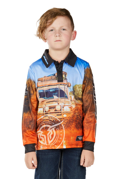 Bullzye Boy’s Blazing Long Sleeve Tee