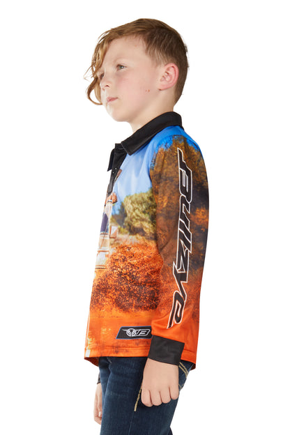 Bullzye Boy’s Blazing Long Sleeve Tee