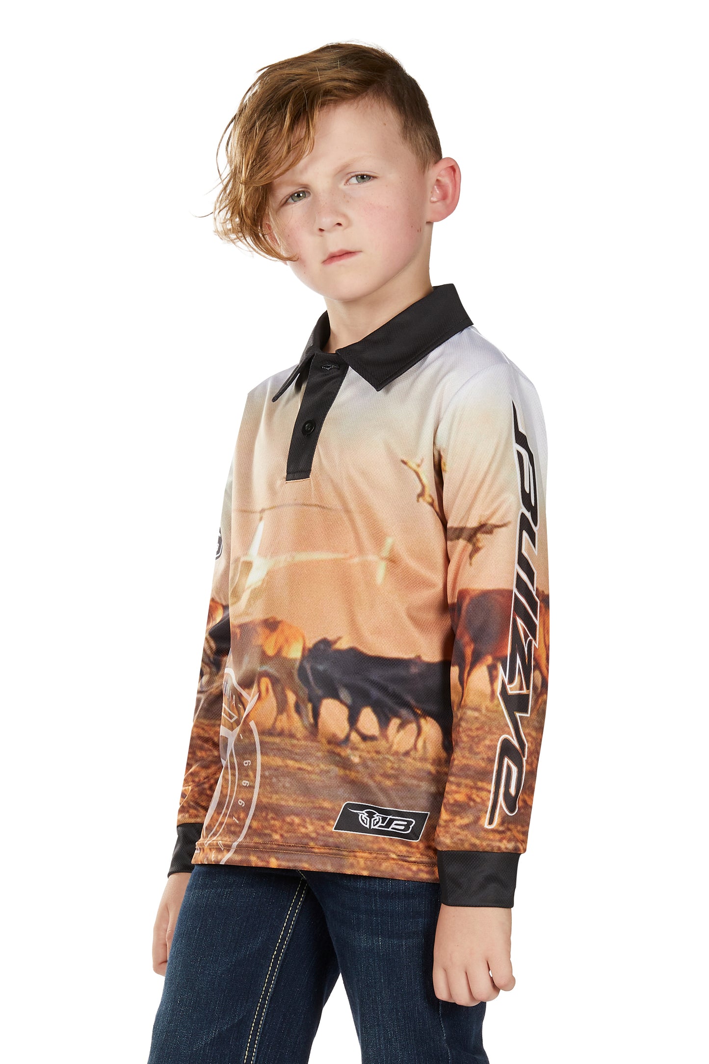 Bullzye Boy’s Helicopter Long Sleeve Tee