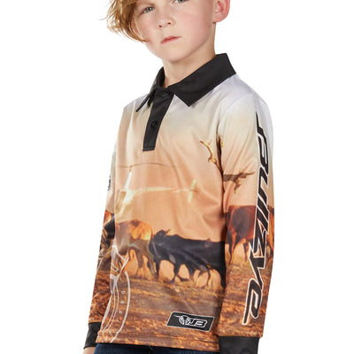 Bullzye Boy’s Helicopter Long Sleeve Tee