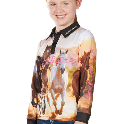 Bullzye Girl’s Gallop Long Sleeve Tee