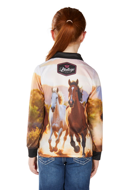 Bullzye Girl’s Gallop Long Sleeve Tee