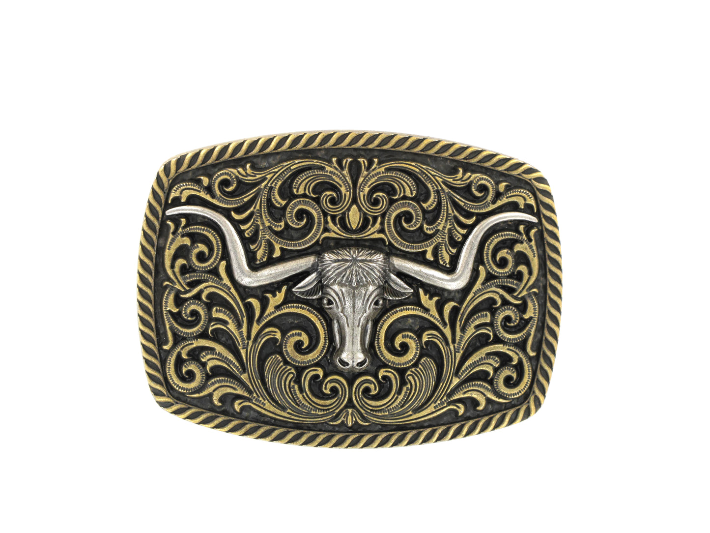 Tulmur Gold Filgree Longhorn Buckle