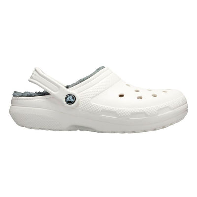 Crocs Unisex Classic Lined Clog - White Grey