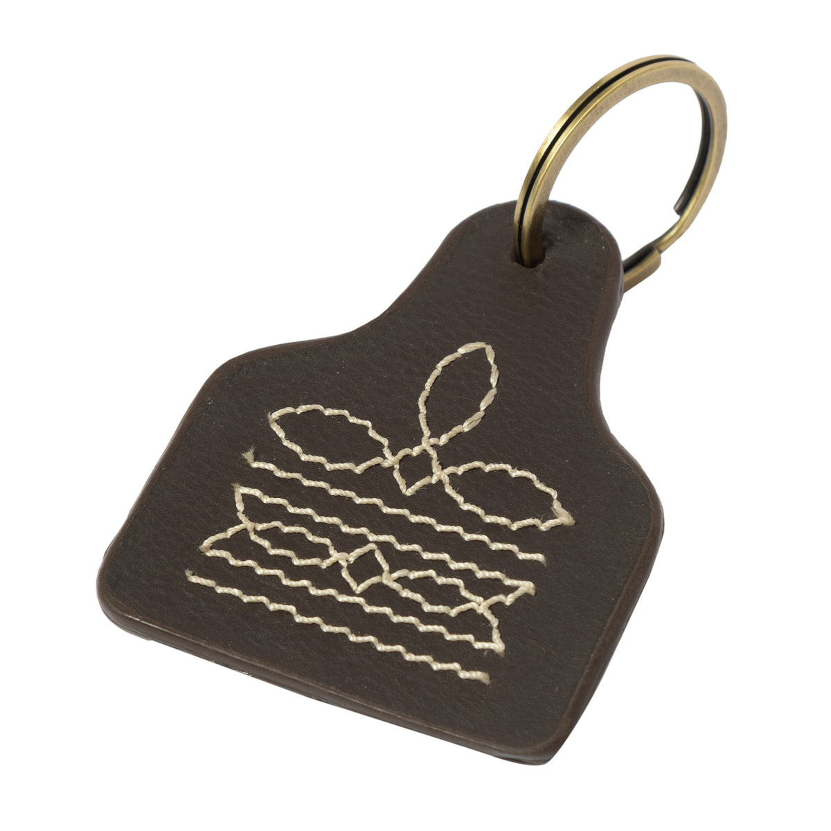 The Design Edge Boot Stitch Cattle Tag Keyring – CA02