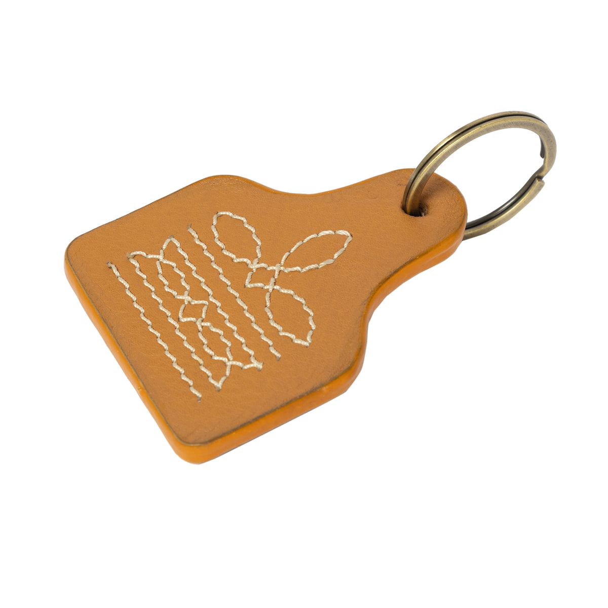 The Design Edge Boot Stitch Cattle Tag Keyring – CA02
