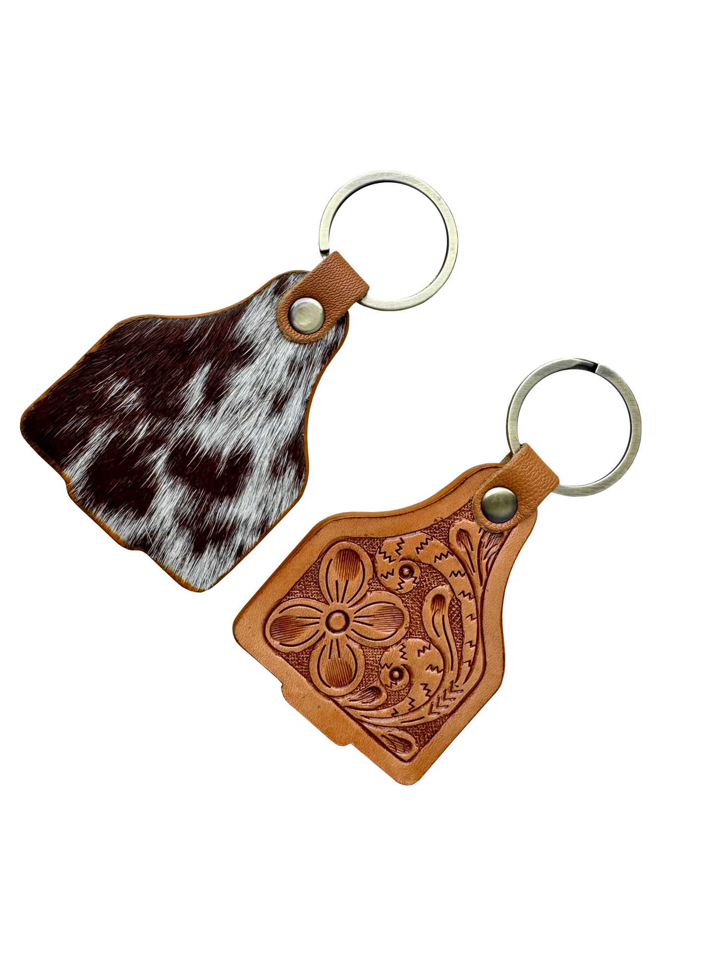 The Design Edge Tooling Leather Cattle Tag Keyring – CA17